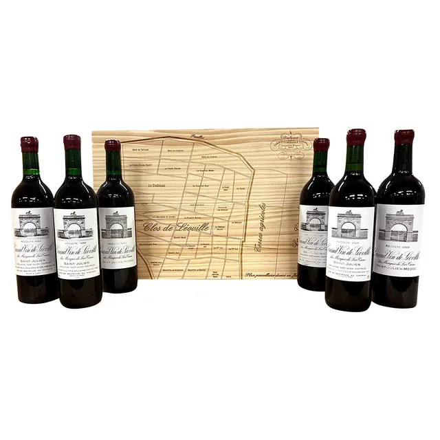 Leoville Las Cases "Collection Miroir" Vertical Set 1982,, 1996, 2000, 2005, 2009, 6 Pack, CA ONLY (PRE-SALE) 1990